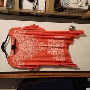 French Blue Trapeze Embellished T-shirt